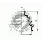 copertura in gomma 22x82x81