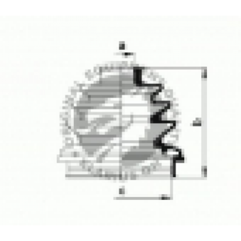 halvaxel gummikåpa, S169-500053