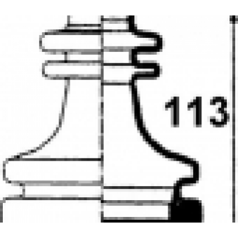 halvaxel gummikåpa, S169-500064