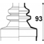 copertura in gomma del semiasse