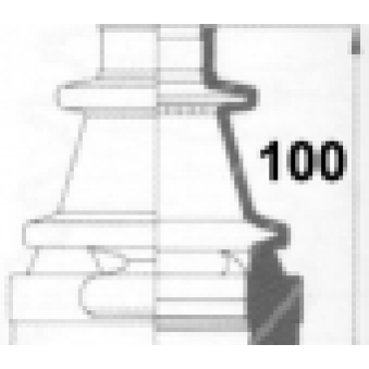 halvaxel gummikåpa, S169-500184