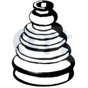 halvaxel gummikåpa, S169-500187