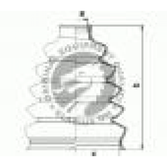 halvaxel gummikåpa, S169-500227T