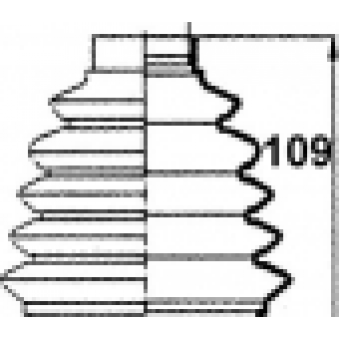 halvaxel gummikåpa, S169-500230T