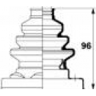 copertura in gomma del semiasse