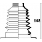 copertura in gomma del semiasse