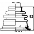 copertura in gomma del semiasse