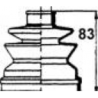copertura in gomma del semiasse