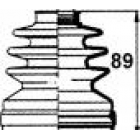 copertura in gomma del semiasse