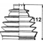 copertura in gomma del semiasse
