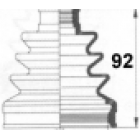 copertura in gomma del semiasse