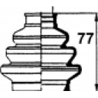 copertura in gomma del semiasse
