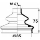 copertura in gomma del semiasse