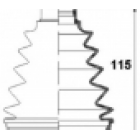copertura in gomma del semiasse