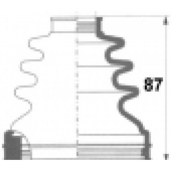 half axle rubber for CorsaCD, Mini etc., S169-500414