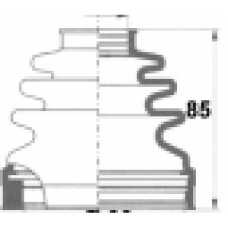 halvaksel gummi i VAG 04-, S169-500483