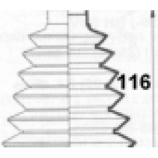 half axle rubber Jazz 02-, S169-500529