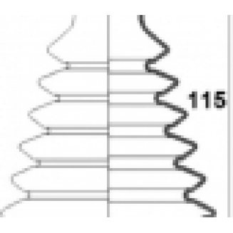 semiasse in gomma Civic,Jazz, S169-500530T
