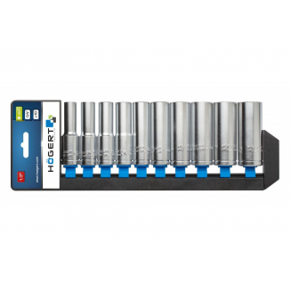 1/2&quot; long sockets 10 pieces 10-24mm, S171-HT1A888