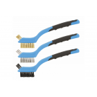 Brush set 3pcs (steel, brass, nylon)