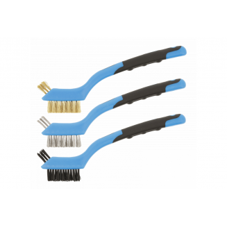 Brush set 3pcs (steel, brass, nylon), S171-HT3B647