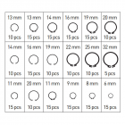 Internal locking rings 225 pcs.