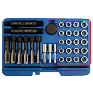 Boccola filettata M10x1,25 5 pz per 5206, S183-2634