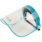 Protective visor, plastic splash guard