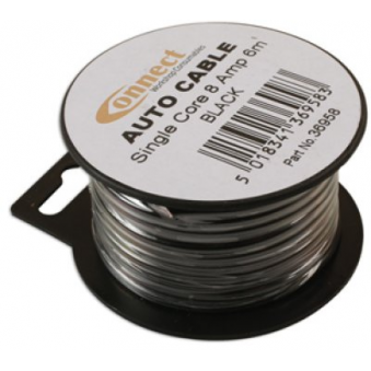 Cable 6m/8AMP 1mmý black, S183-36958