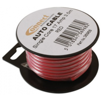 Cable 3.5m/17AMP 2mmý red, S183-36968