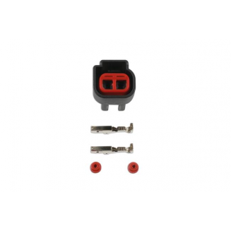 Square female connector, 2-pin, 2 pcs., S183-37348
