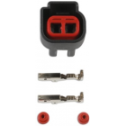 Square female connector, 2-pin, 2 pcs.