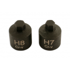 Hex chucks for 7&8mm support