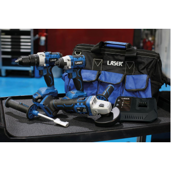 Akumuliatoriniai įrankiai 20V 4 vnt + nešiojimo krepšys, S183-61559