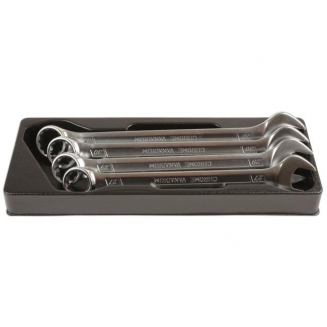 4 dalių kombinuotųjų veržliarakčių rinkinys 27-32mm, S183-6598