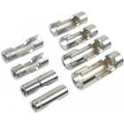 Socket wrenches open 10-19mm 8pcs 3/8