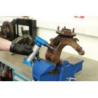 Heat gun with toplet flame