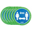 Sticker 2m distance