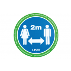 Sticker 2m distance