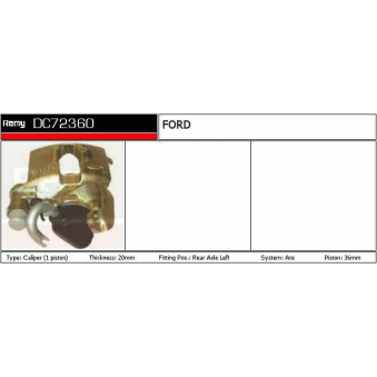 Bremžu suports + korpuss 1044234, S204-DC72360