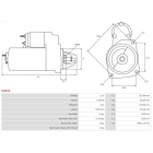 Starter 12V 1kW PSA =DRS3108