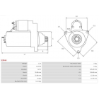 starter 1kw VAG (Valeo type)