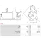 starter 2,2kw PSA