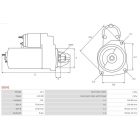 käynnistin 2.2kw VW-MB