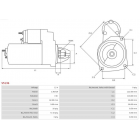 starter 1,9kw Opel