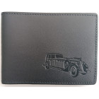 Car document covers leather BLACK