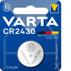 VARTA CR2430 Lithium 280mAh (dimensions d = 24.5 x 3 mm)