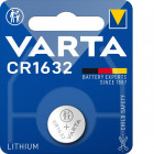 VARTA CR1632 Litium 140mAh ( mõõdud d= 16 x 3.2 mm )