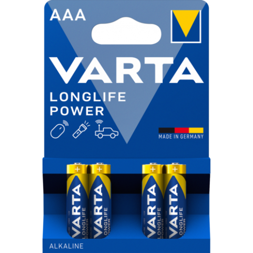 Цена VARTA High Energy AAA LR03 1шт, товарная упаковка 4шт блистер