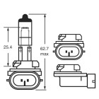 12.8V 37.5W Socket PGJ13 American type main light halogen bulb